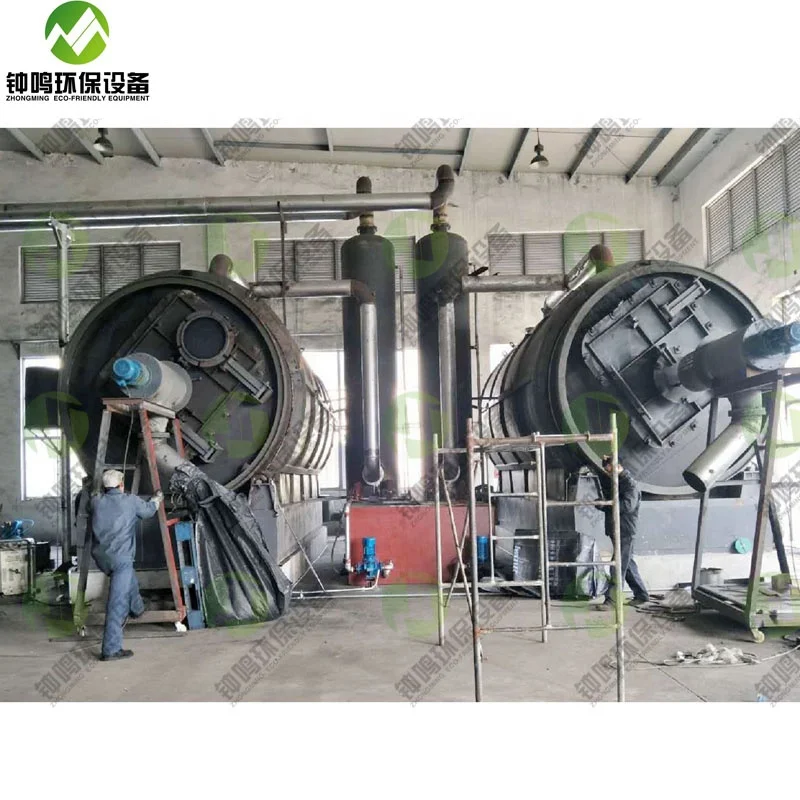 New Product Microwave Fast Pyrolysis Reactor 40-90% Fuel Oil Extract Oil From Solid Waste Plastic Oil, Carbon Black 2 Years ZM
