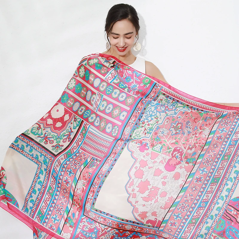 100% Mulberry Extra Large Silk Pashmina Scarf for Women