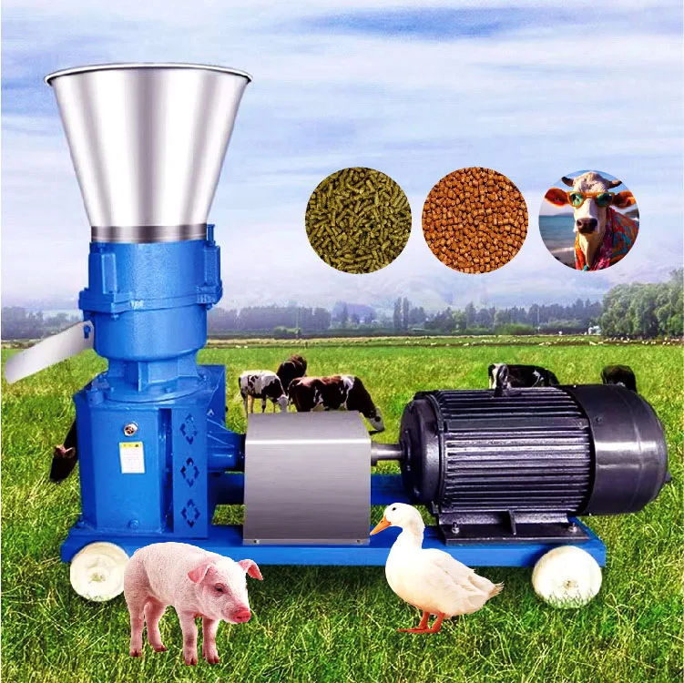 Second Hand Animal Feed Mixing Milling Pellet Machine Mini Feed Pellet Machine