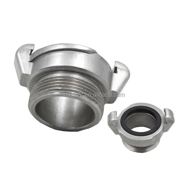 BaiChuan Hot Selling Fire Safety Aluminum DN50 DN65 Gost 2 Lugs Adaptor Female or Male Thread Adaptor