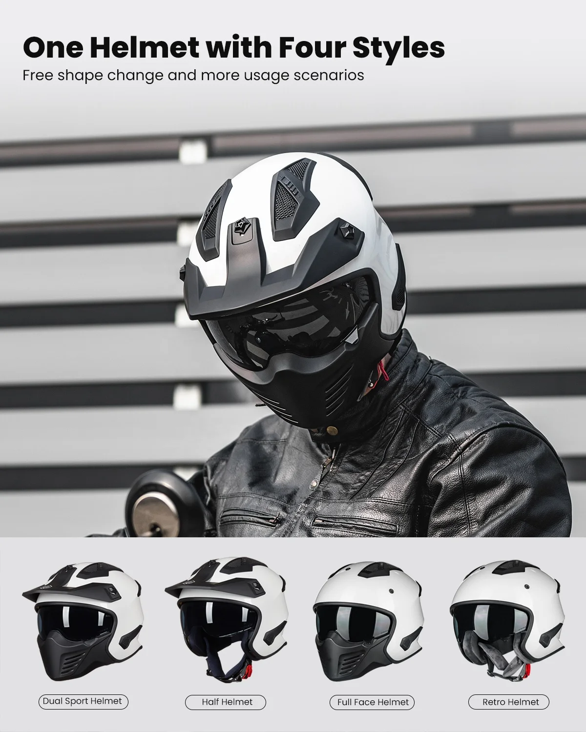ILM 726X Helmet High Quality Open Face Motorcycle Helmet