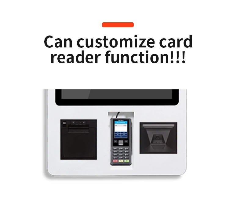 Self service cash register kiosk CY-83 Window Android optional self-service kiosk with printer scanner wifi