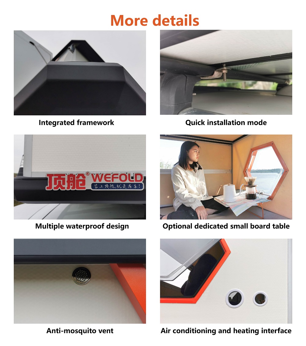 Outdoor 900w Solar Panel Included Auto Camping Trailer Aluminum 3 4