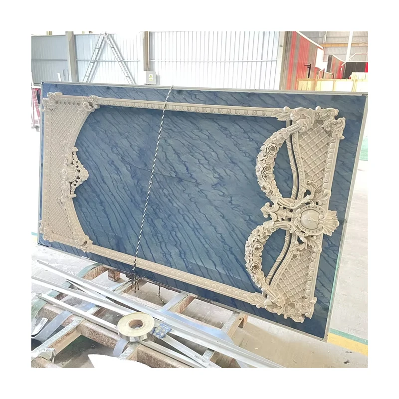 Aluminium Composite Tiles Marbl Tile Waterjet Medallion Flooring Azul Macaubas Quartzite