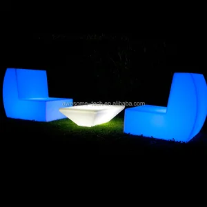 Outdoor Indoor Plastic LED bar Sofa Chair Night Club Bar Pub Garden Illuminated Led Sofa