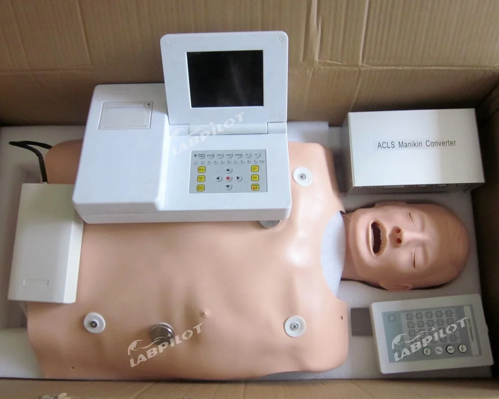 Full Body Cpr Manikin Advanced Life Support Acls Training Iv Intubation