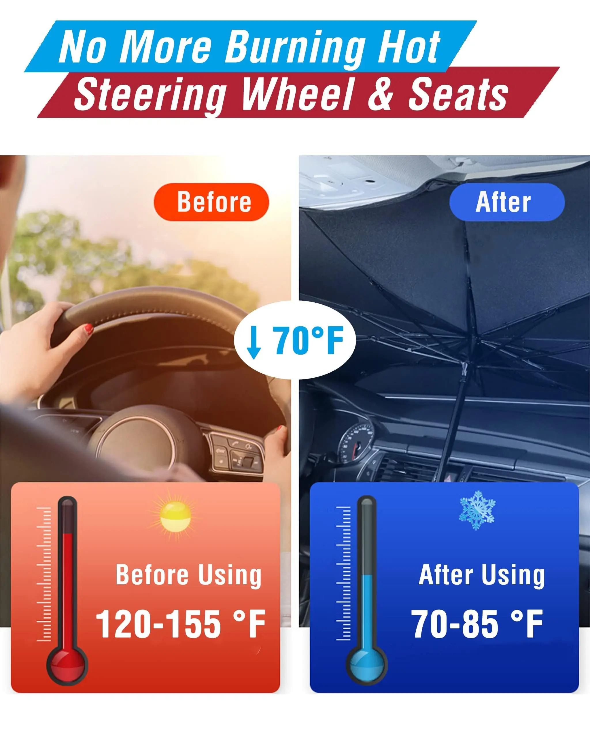 Custom Car Windshield Sun Shade Umbrella Foldable,Sun Shade For Car