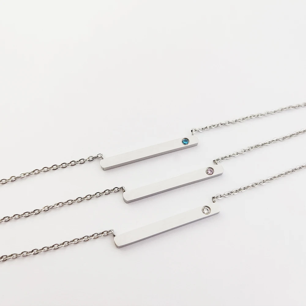 Rectangle Stamping Blanks 14k Gold Filled Jewelry Necklaces