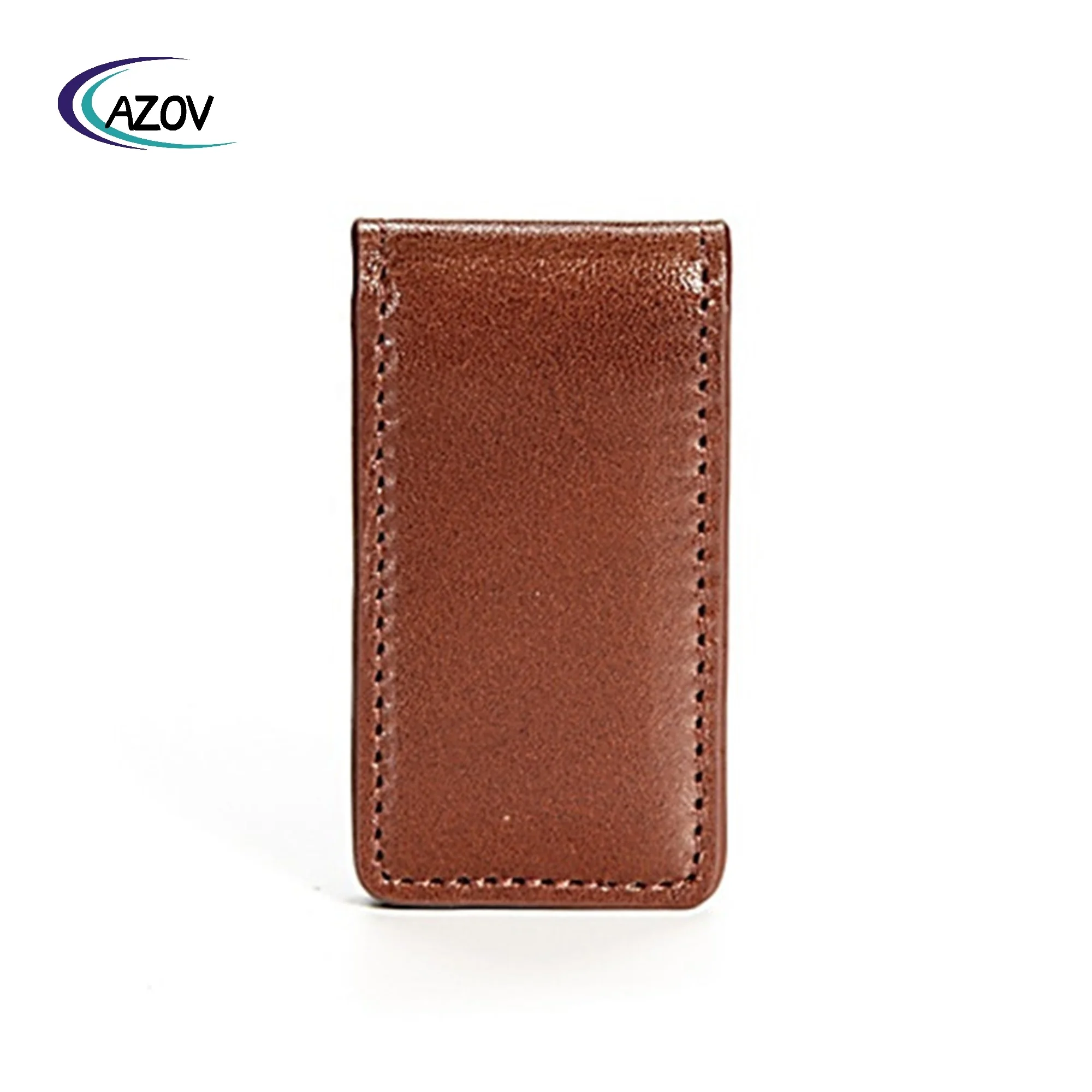 Simple Design Fashion Bulk Leather Magnet Money Clip Wholesale