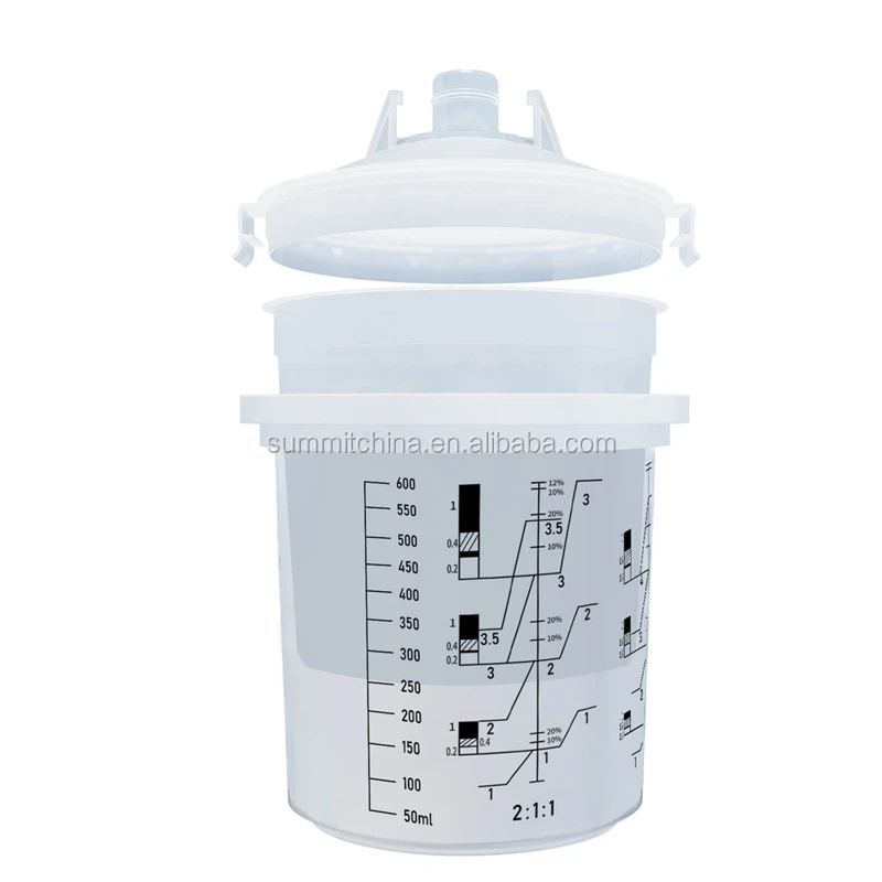 
Набор стаканов для распылителя краски на водной основе по сравнению с стаканами PPS 