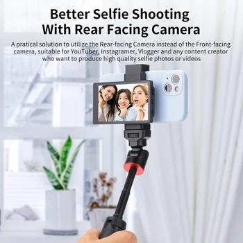 Kingma Wireless Connection Real-time Mirroring Phone Vlog Selfie Monitor Screen and Clamp Mount Kit for Smartphone detail image
