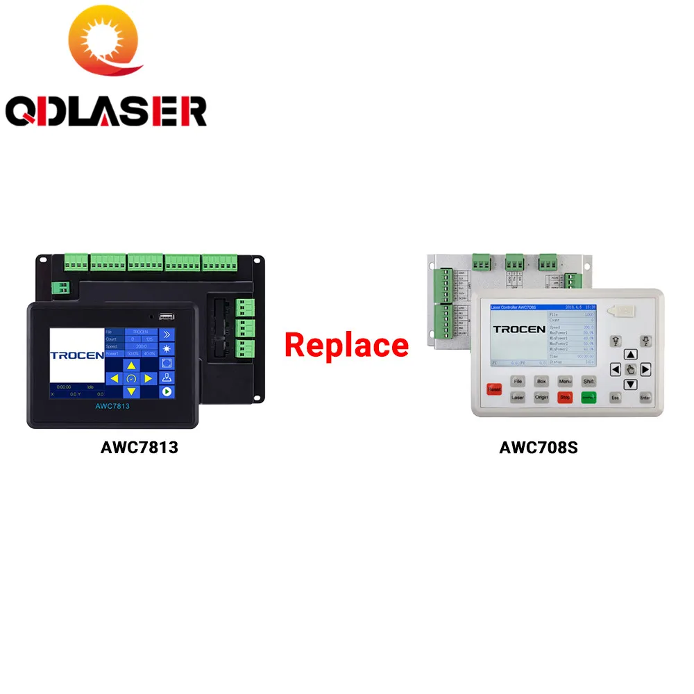 Trocen Anywells AWC7813 Laser Controller for Co2 Laser Engraving Cutting Machine Replace AWC608 AWC708C