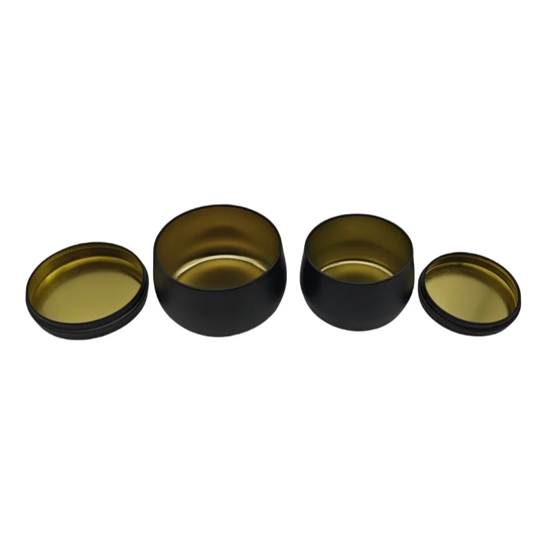 4OZ 8OZ Metal Cans Circular Aromatherapy Candle Box Metal Packaging Cans Tin Box for Candle Packaging