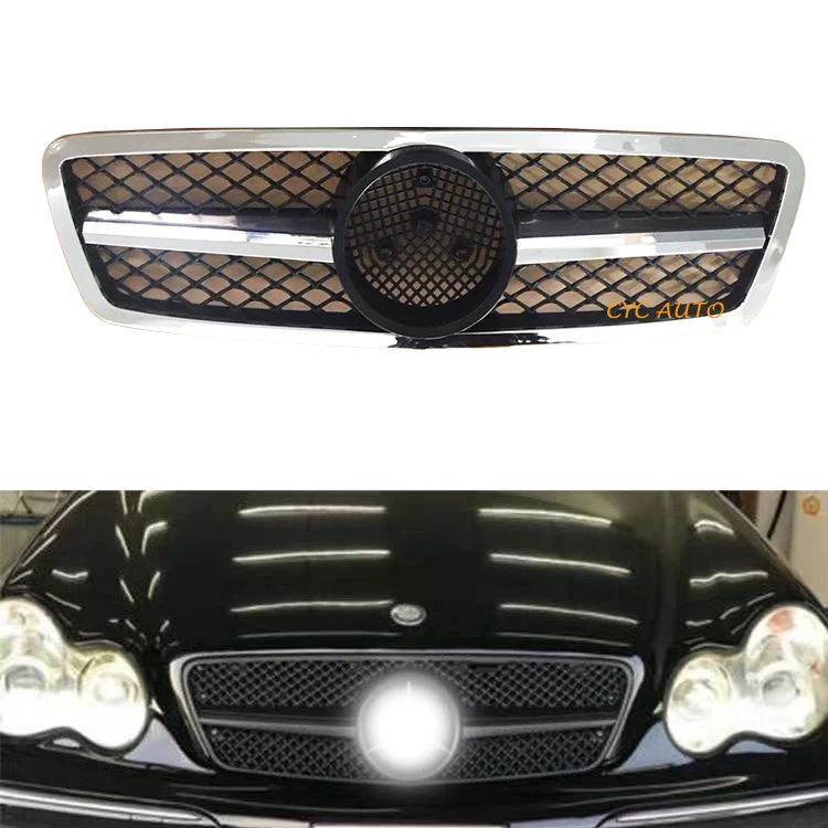 C Class W203 Tuning Grille for Mercedes Benz W203 AMG C180 C200 C230 C240 Front Bumper Grille