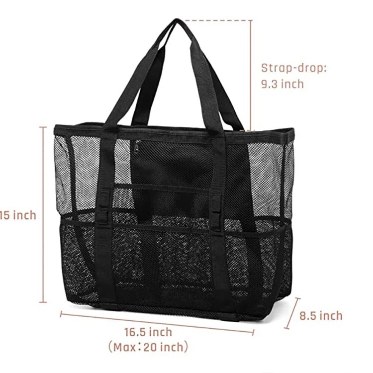 Wholesale Hot Sell Waterproof Tote Foldable Bag Swimming Camping Ice Mesh Beach Bag