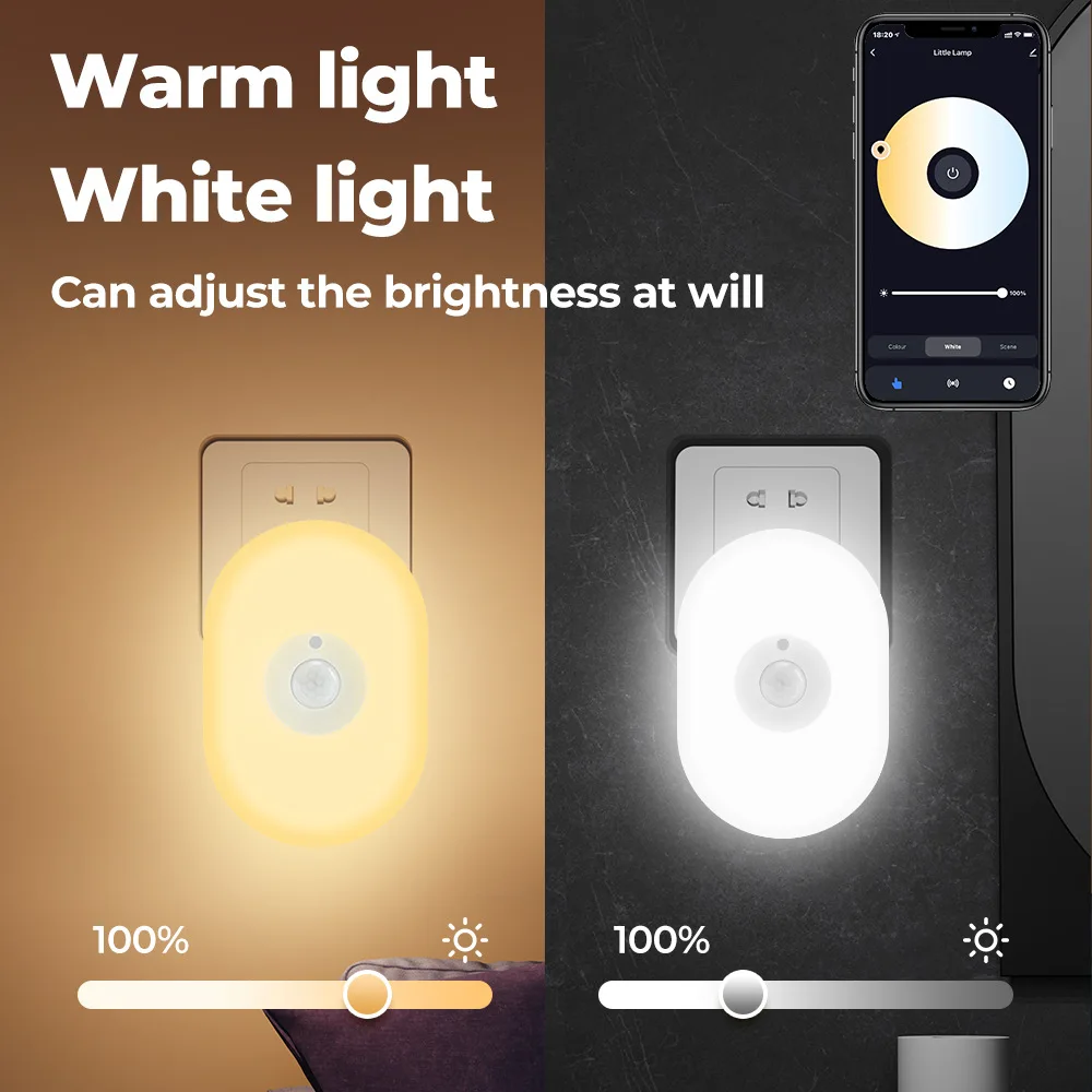 product tuya smart home light wireless rechargeable human body induction lamp led pir motion sensor night light for bedroom-39