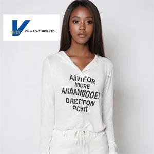 Europe Station Casual Women's Early Autumn Letter Print Long Sleeve T-Shirt Hoodie Top Trendy New European Loose Versatile