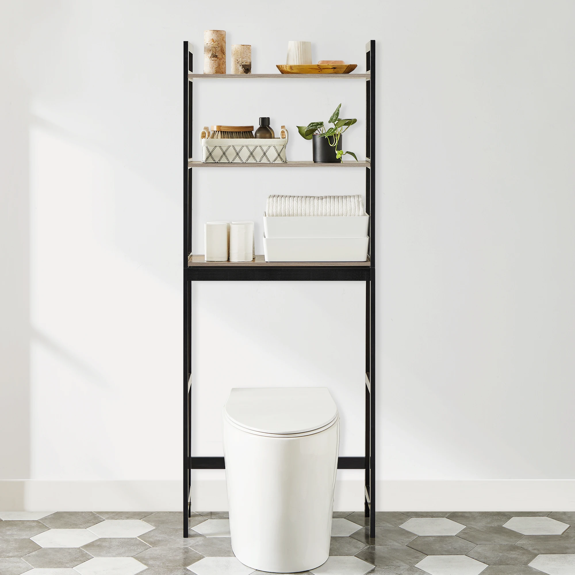 SONGMICS Grohandel Hochwertiger Multifunktions-Bambus ber Toiletten regal  Lager regal Badezimmer Organizer Rack Regal