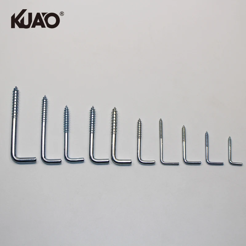 L Hook Screw 7 Hook Screw Self Tapping Screw Wood Large Square Bend Hook Kit Galvanized Square Bend Hook Self Tapping Screw Hook