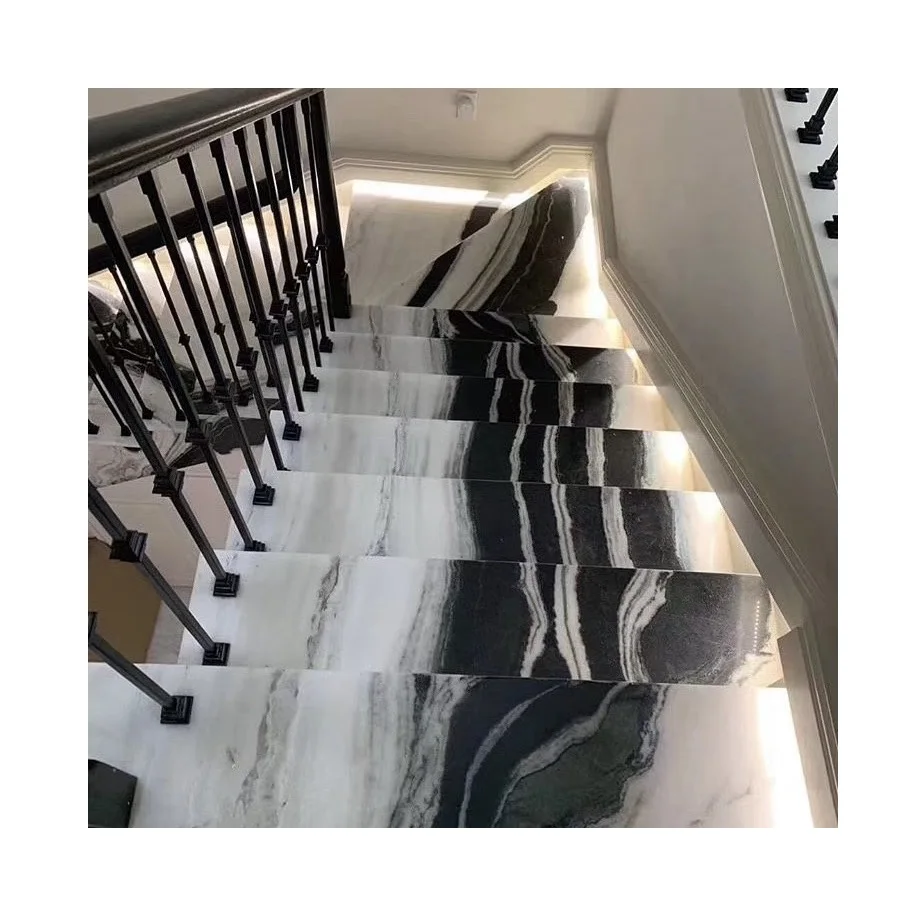 Economic China East White Marble Home Stair Nosing Tiles For Stairs Step