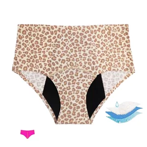 Seamless Knitted Ice-Silk Women's Animal Print Hipster Panties Breathable Eco-Friendly Low-Rise Sexy Adult Underwear
