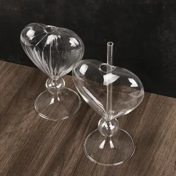 56H Manufacturer cocktail glass heart shaped glass creative high borosilicate glass goblet
