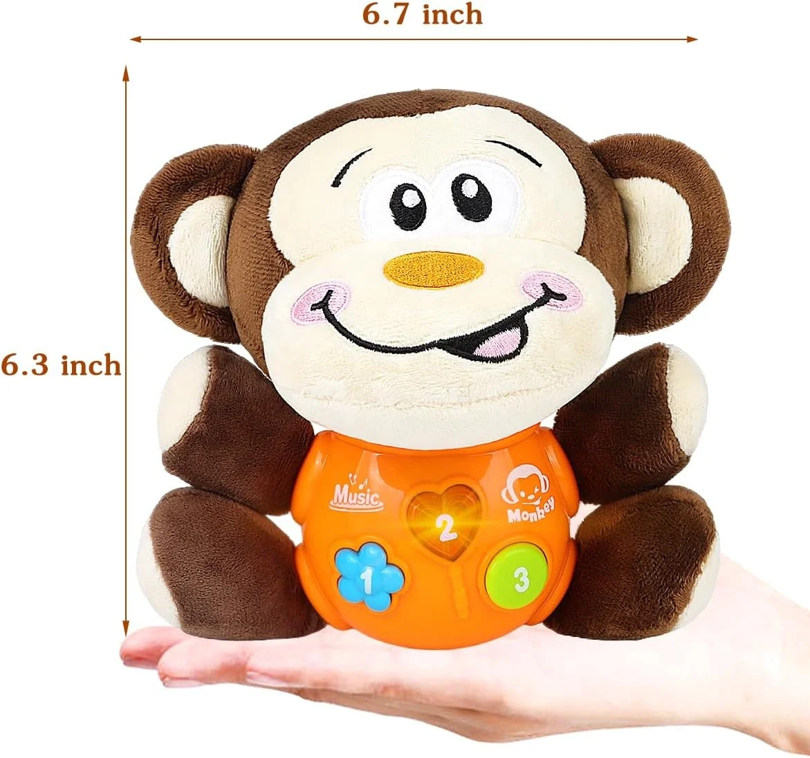 Monkey Lullaby Soothing Plush Toy for Baby Sleep