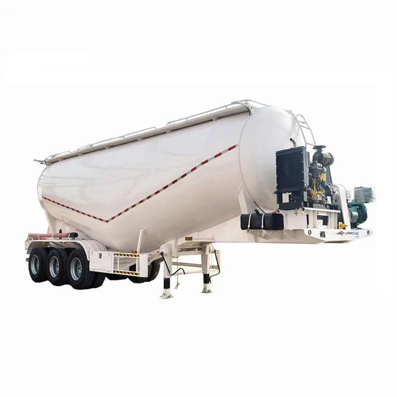 Vehicle 3 Axle 60cbm Powder Transporting Bulk Cement Tanker Semi Trailer for Sale