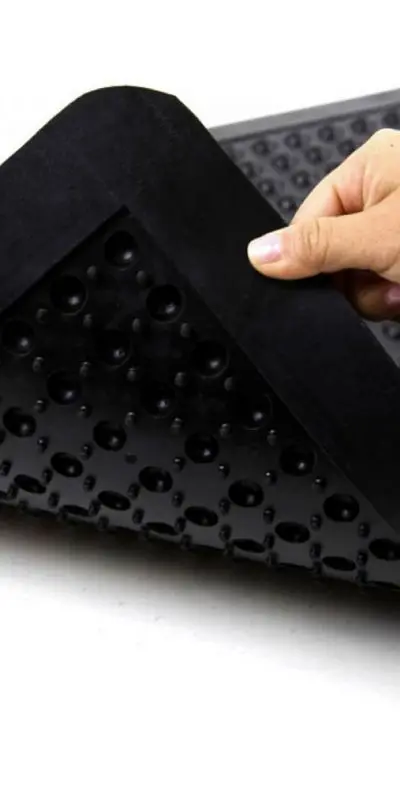 Heavy Duty Anti Fatigue Floor Mats Rubber Industrial Antistatic Interlock Non-Slip Conductive Rubber Mat details