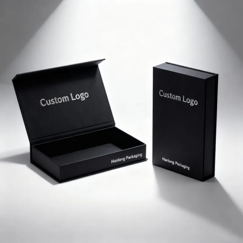 product customized black book shaped cardboard packaging box magnetic credit vip card gift box recyclable paper boxes with inserts-5