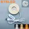 8cm-Dual-CCT(Warm/white)-Dimmable-Natural Wood Color