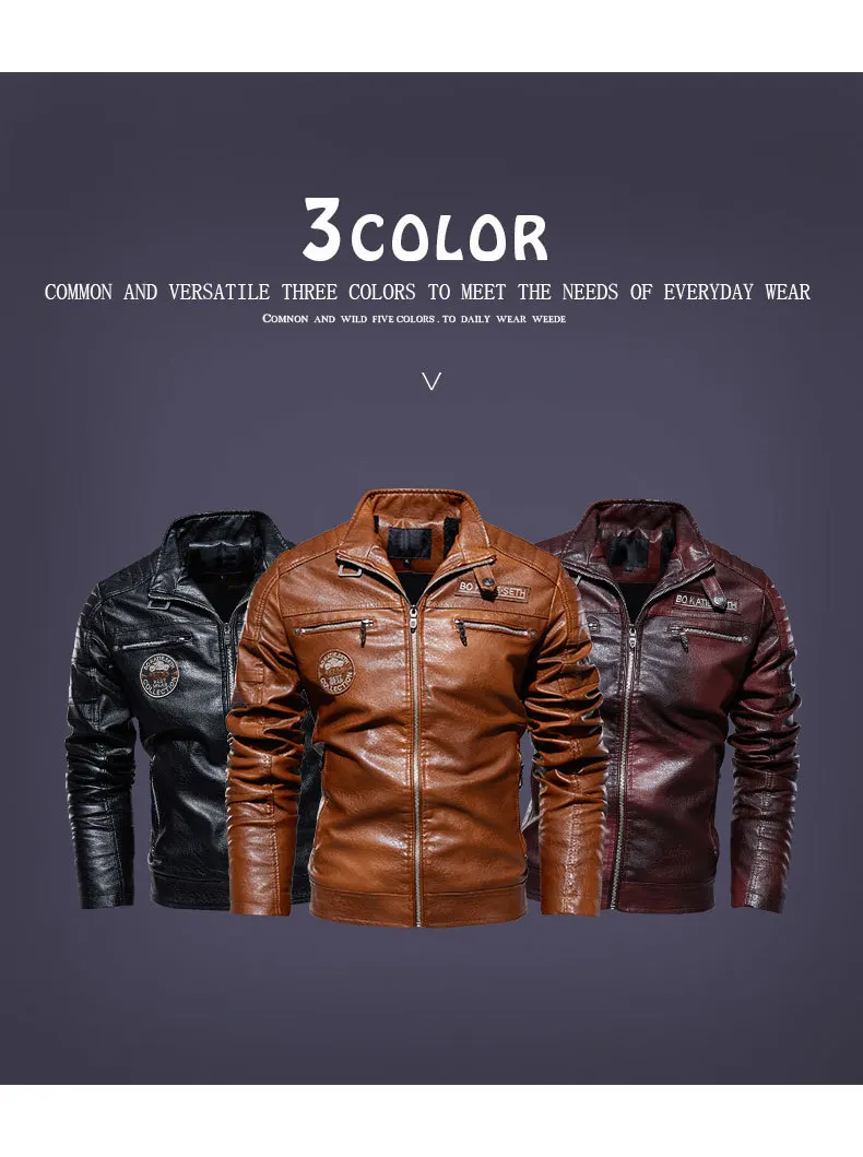 Custom Outdoor Coats Hiking Pu Jacket Mens Leather For Men Stylish_voghion.com