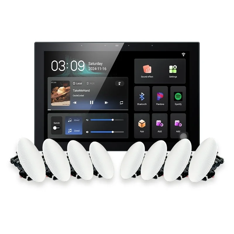 8-inch Smart Control Panel with Flip OLED Display for Smart Home