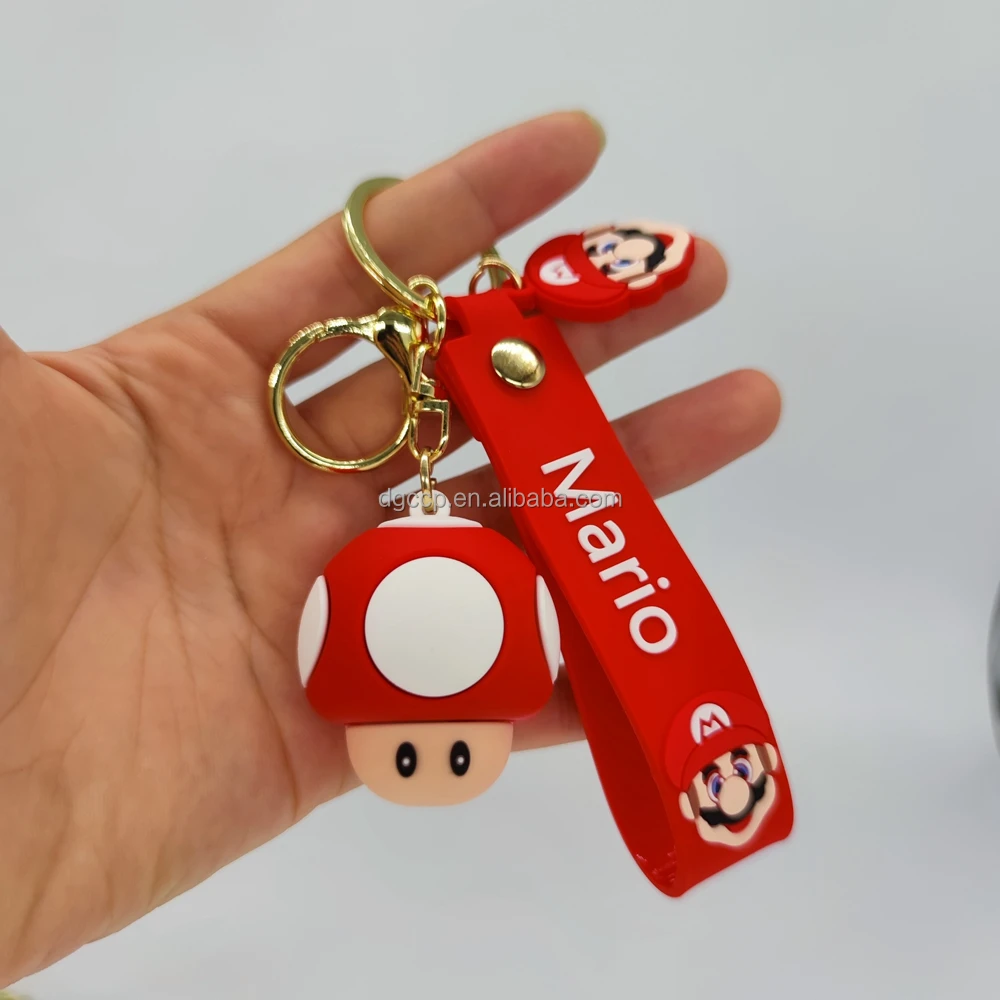 New Design Mario Keychain 3d Key Chain Bag Pendant Mario Yoshi Keychain