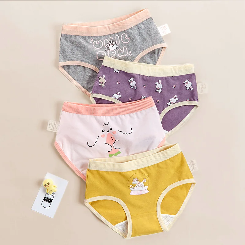 Cute Cartoon Pink Kids Panties Little Girls Underwear Panties ...