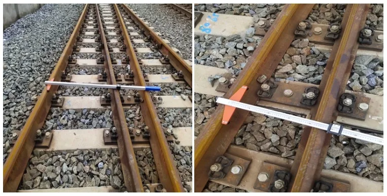 Analogue Rail Offset Scale Ruler rail turnout measuring equipment