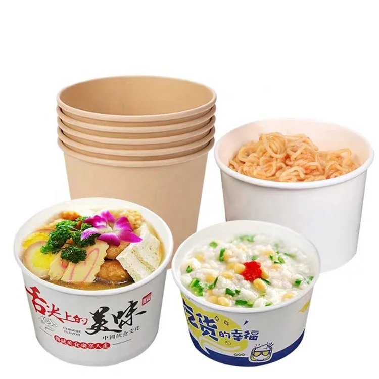 26 Oz 32 Oz Large Soup Cup, Soup Container/ Paper Soup Cup Kraft -  Disposable - Takeout Soup Container, to Go Soup Cup - China Paper Soup Cup  and Take Away Food