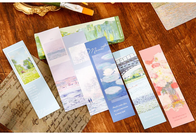 30pcs/pack Paper Bookmarks Meet The Impressionist Series Series Vintage ...