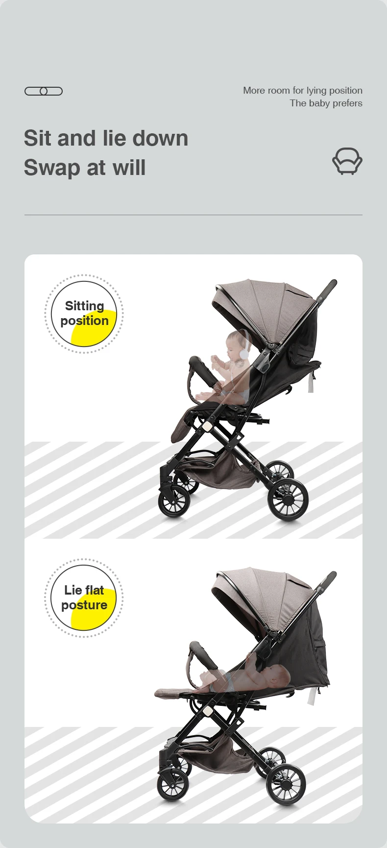 lightweight baby carriage/umbrella stroller/pram/pushchair/baby trolley