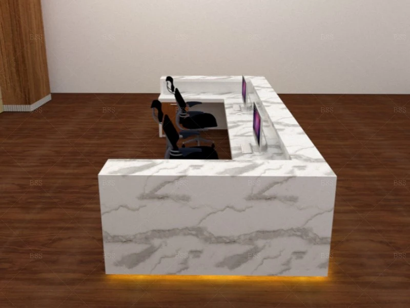 Contemporary Lobby Reception Desk - Durable & Stylish