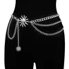 White K Sun Multi-Layer Waist Chain