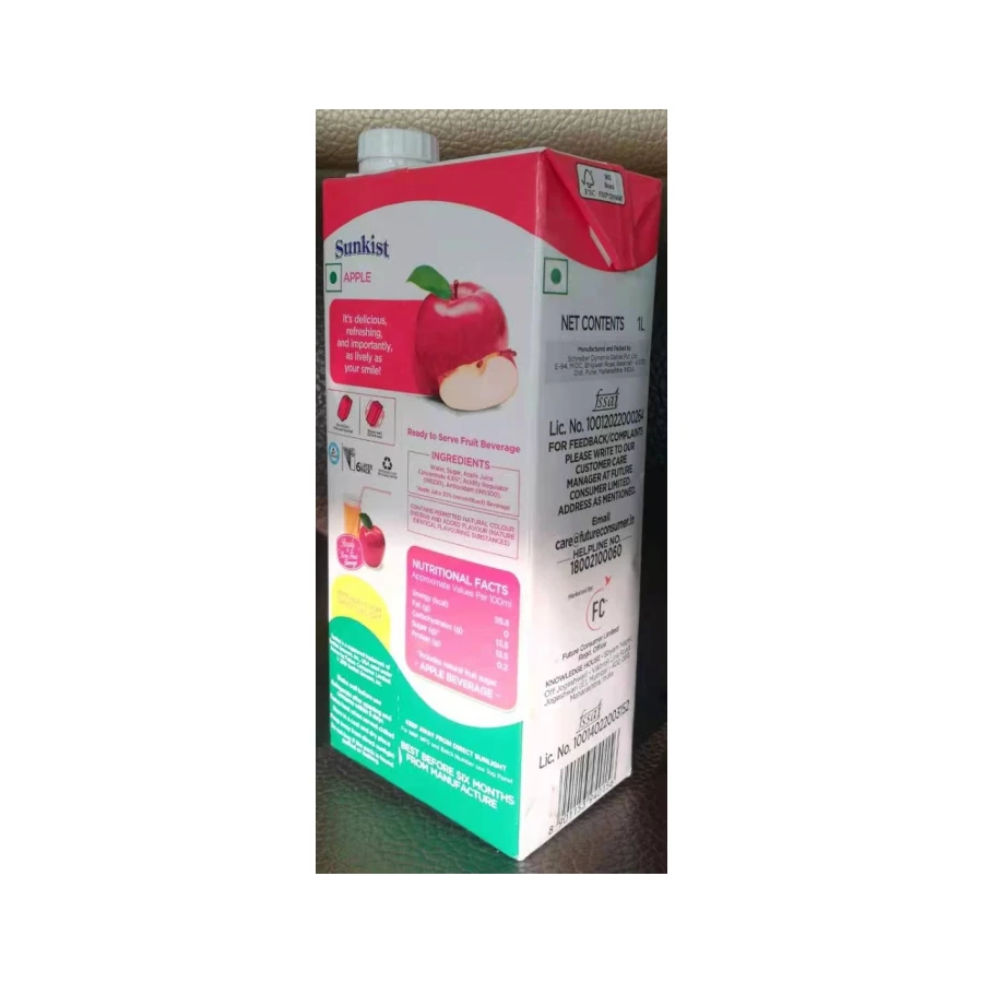 Custom Aseptic Carton Packaging for Milk and Juices Milk Carton Juice Carton Beverage Packaging Paper Box Milk/juice Box