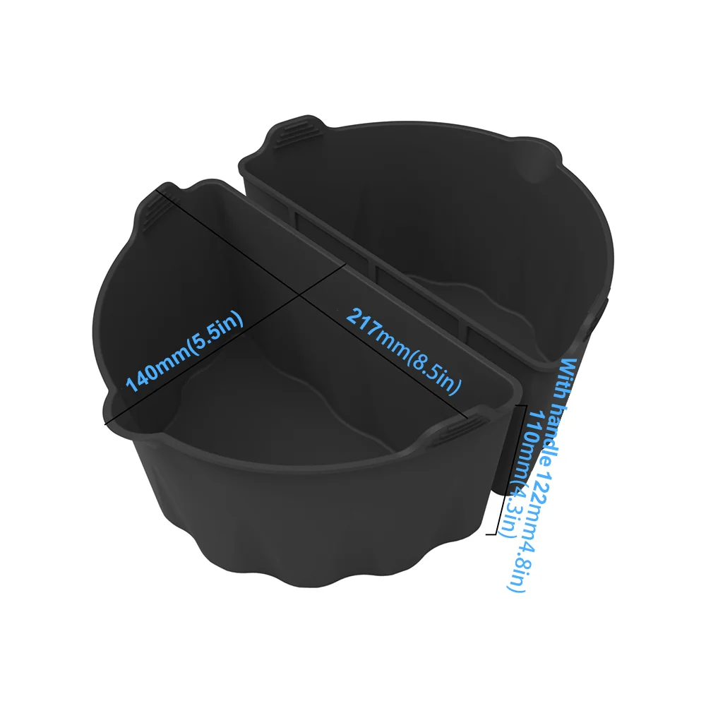 6 7 QT Easy Clean Heat Resistance Reusable Washable Silicone Cooker Liner Fit Slow Crock Pot Silicone Crockpot Divider Liner