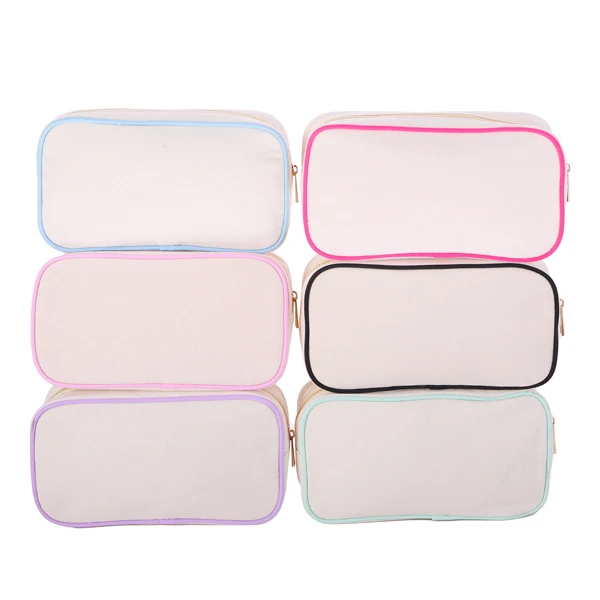 Fashion Customized Cute Cosmetic Bag Toiletry Pouch Bag Women Canvas