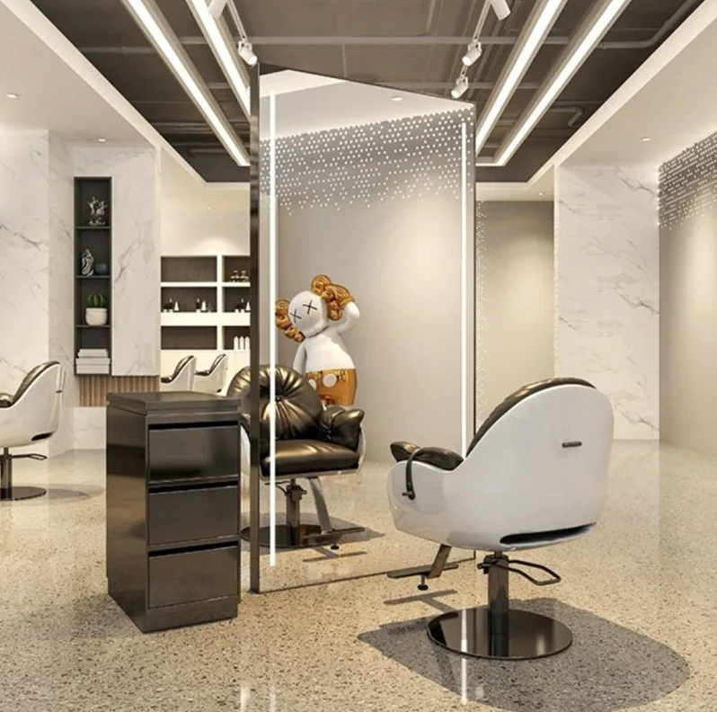 Qfpms10 Beauty Salon Salon Mirror Station Led Salon Station With