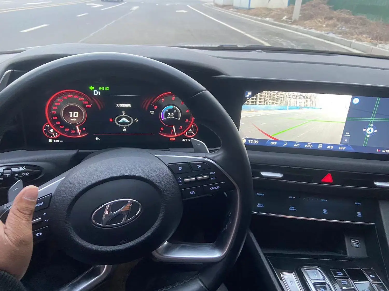 2021 for Sonata Sedan Euro VI Emission Automatic Transmission Leather Seats Dark Interior R18 Tires Used Left Steering