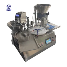 Vial Filling Crimping Filling Capping Machine Full Automatic Desktop Small Volume Liquid Glass Glass Plastic Packing Machine