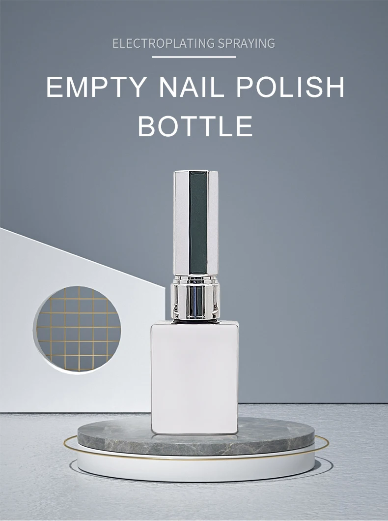 Factory Price Glass Bottle 5ml 10ml 15ml Uv Gel Polish Bottle Empty