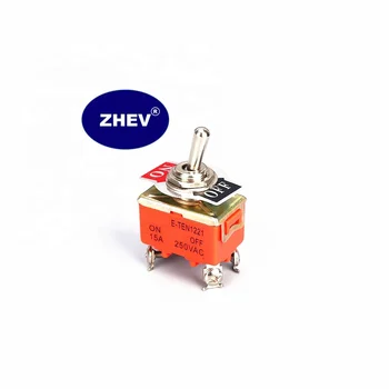 E TEN 1221 Toggle Switch - DPST, 15A, IP14, 250VAC