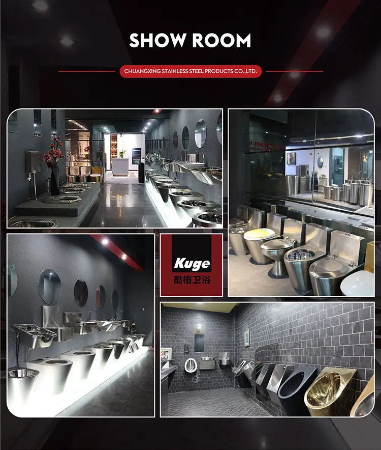 Customized 304 Stainless Steel Male Urinal Triangle Wall Hung Corner